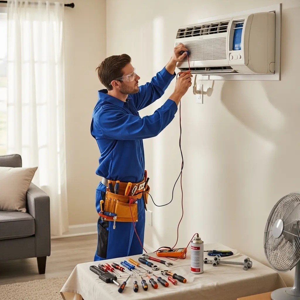 Şereflikoçhisar Finlux Finlux klima gaz dolumu ve bakım – Enerji verimliliği artırıldı. - Teknik servis örneği